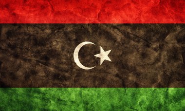 Libya grunge flag.