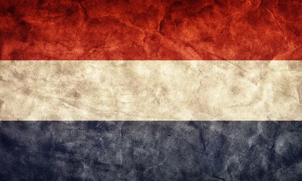 Nederland grunge vlag. — Stockfoto