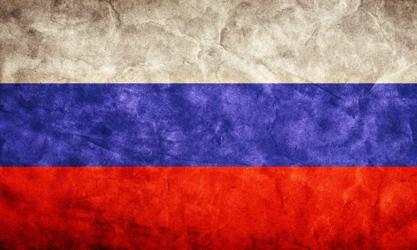 Russische Grunge-Flagge. — Stockfoto
