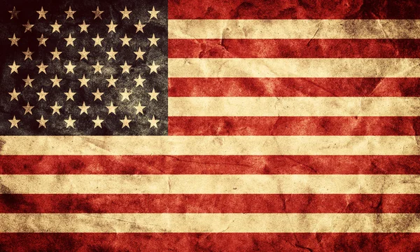 USA grunge vlag. — Stockfoto
