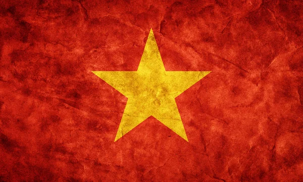 Vietnamesische Grunge-Flagge. — Stockfoto