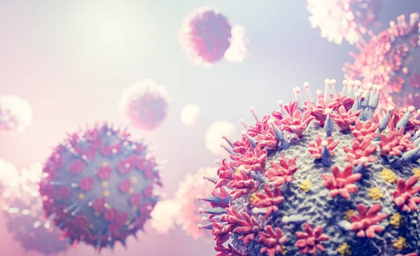 Mutasi Omikron Coronavirus Covid Pandemi Covid Ilustrasi — Stok Foto