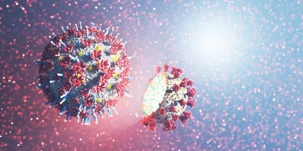 Mutazione Dell Omicron Coronavirus Covid Pandemia Covid Illustrazione — Foto Stock