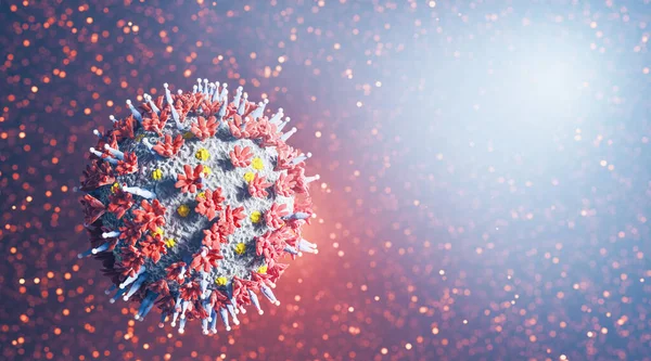 Coronavirus Covid Omicron Mutation Covid Pandemi Illustration — Stockfoto