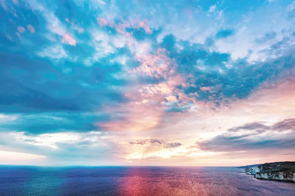 Захід Сонця Греції Закінтос Іонічне Море — стокове фото