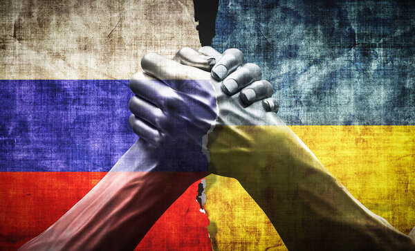 Ukraine Russia Negotiation Agreement Peace Diplomatic Truce Royalty Free Stock Photos