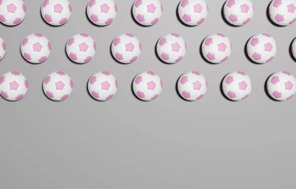 Футбольные Мячи Плоский Дизайн Фона Спорт — стоковое фото