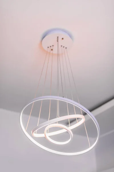 Modern Chandelier Lamp Lighting Ceiling — Stock Photo, Image