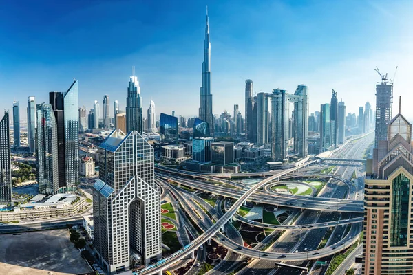 Бурдж Халифа Дубае Бизнес Небоскребы Центре Оаэ — стоковое фото