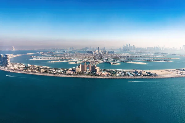 Dubai Palm Jumeirah Island Aerial View United Arab Emirates View — 스톡 사진
