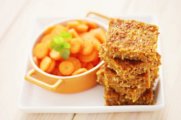 Pastel de zanahoria con coco —  Fotos de Stock