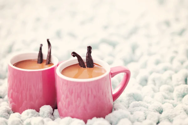 Cioccolata calda con vaniglia — Foto Stock