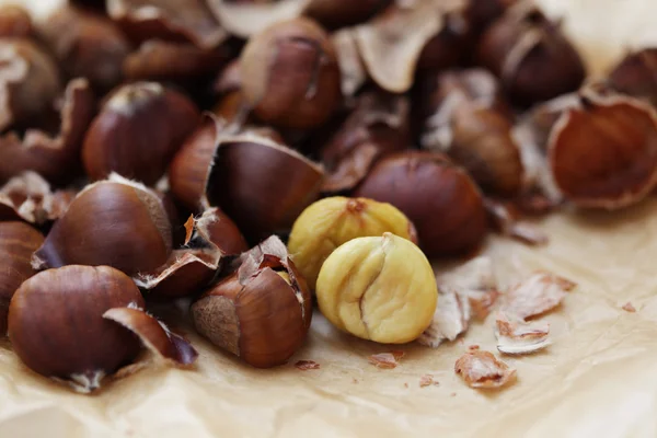 Castanhas comestíveis — Fotografia de Stock