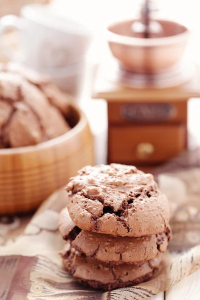 Csokoládé cookie-k — Stock Fotó