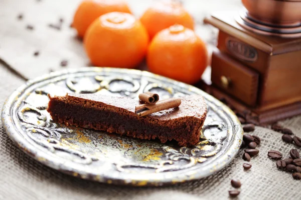 Läckra brownie — Stockfoto