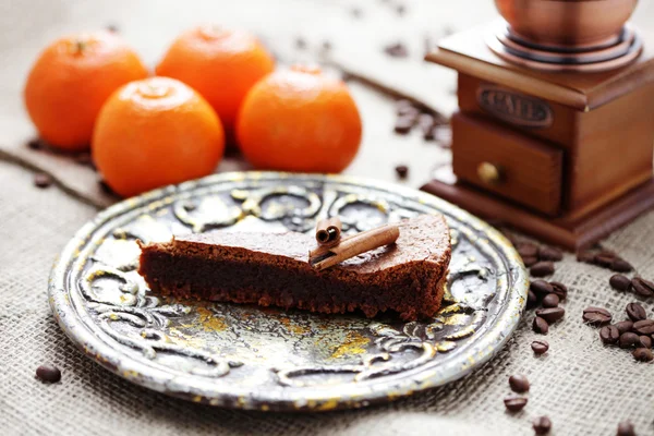 Delicioso brownie — Fotografia de Stock
