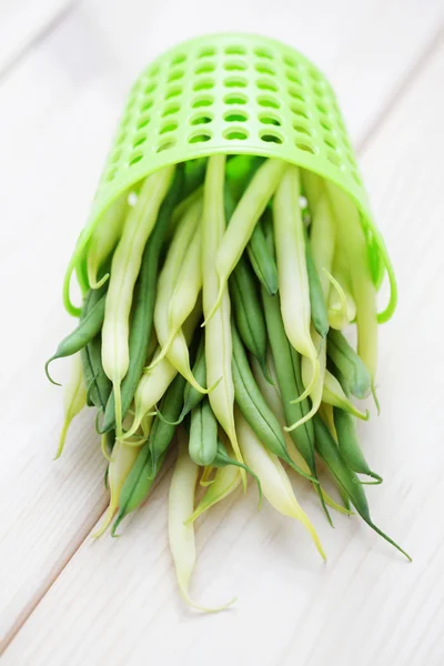 Gröna och gula bönor — Stockfoto