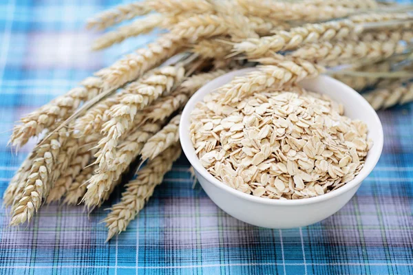 Bowl of oats — Stock Photo, Image