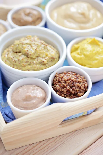 Various mustards — Stock Photo, Image