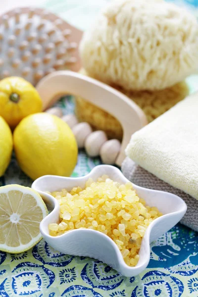 Sale da bagno al limone — Foto Stock