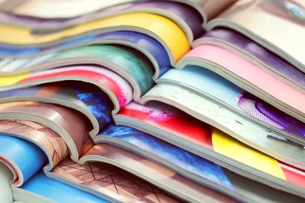 Stack of magazines — Stock Photo, Image