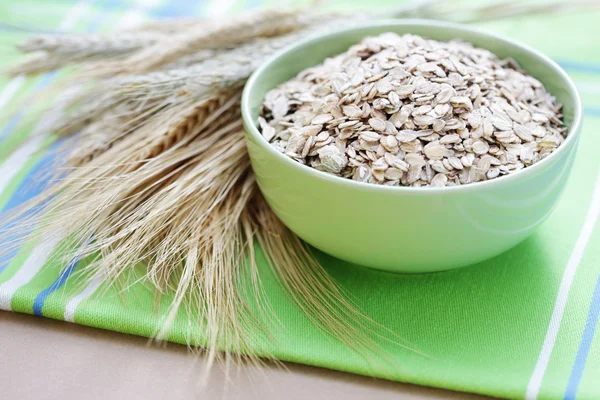 Bowl of oats — Stock Photo, Image