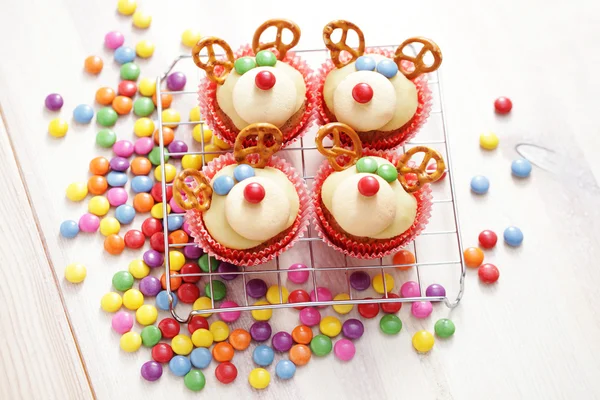 Rentier-Cupcakes — Stockfoto