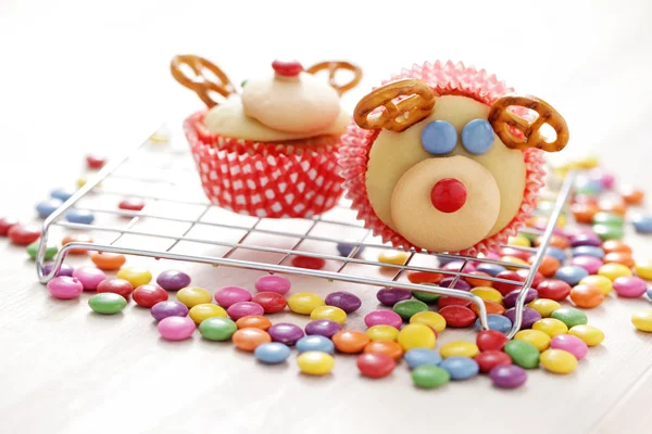 Cupcake alle renne — Foto Stock