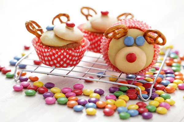Τάρανδος cupcakes — Φωτογραφία Αρχείου