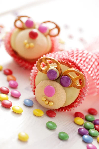 Renar cupcakes — Stockfoto