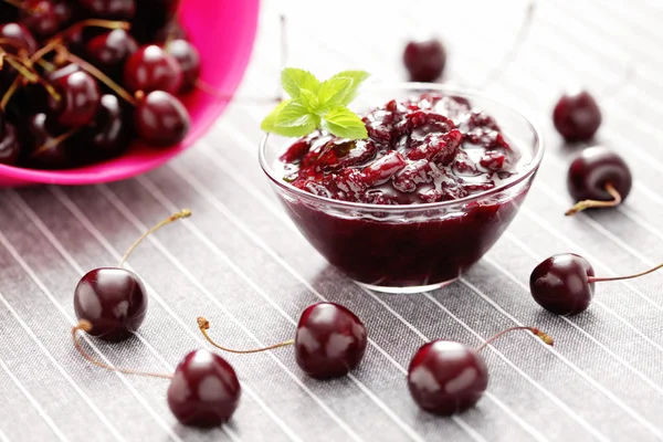 Cherry jam — Stock Photo, Image