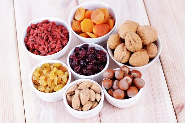 Dry fruits and nuts — Stock Photo, Image