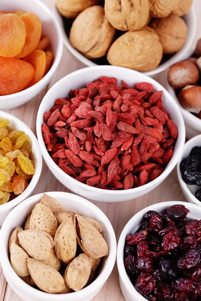 Dry fruits and nuts — Stock Photo, Image