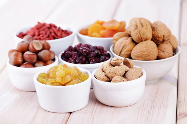 Dry fruits and nuts — Stock Photo, Image