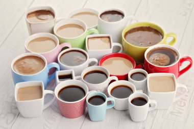lots of coffee cups  clipart