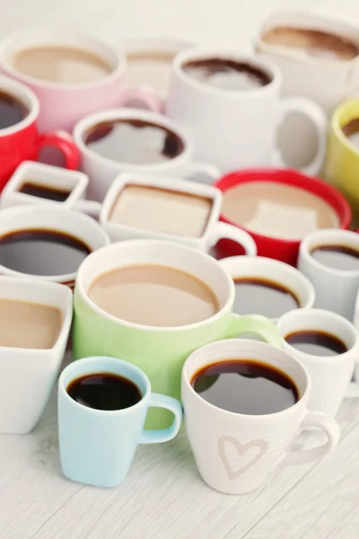 Massor av kaffekoppar — Stockfoto