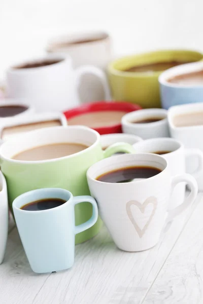 Beaucoup de tasses à café — Photo