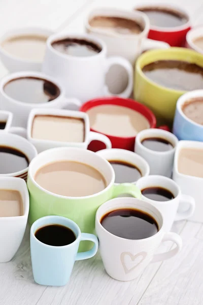 Massor av kaffekoppar — Stockfoto