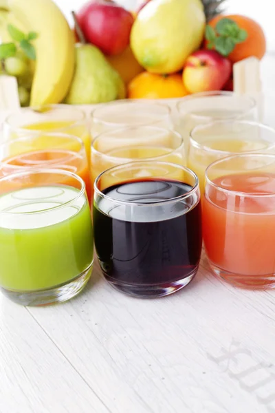 Fruity juice - drankje en dranken — Stockfoto