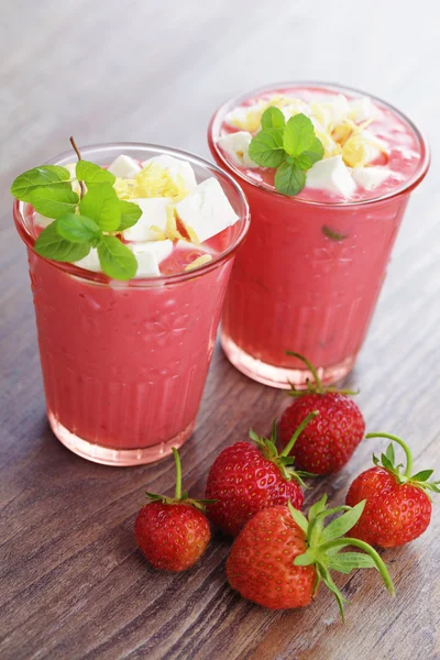 Fragola agitare — Foto Stock