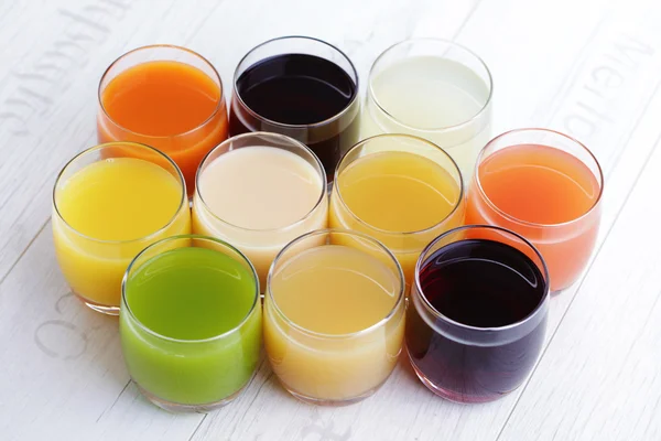 Various fruity juice — Stock Photo, Image