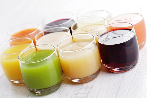 Various fruity juice — Stock Photo, Image