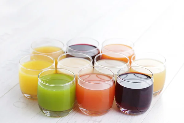 Various fruity juice — Stock Photo, Image