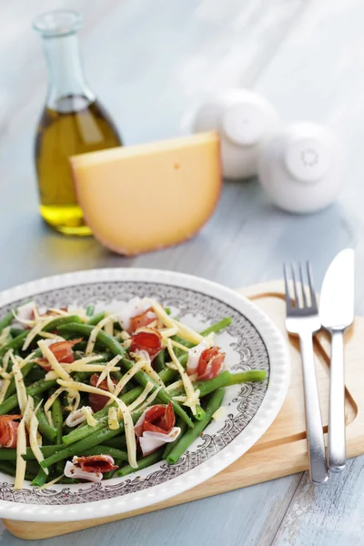 Salada de presunto e feijão — Fotografia de Stock