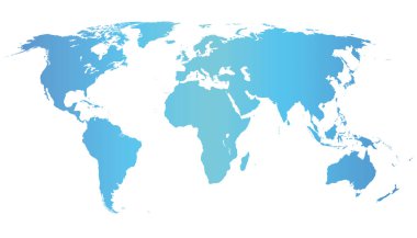 World map illustration clipart