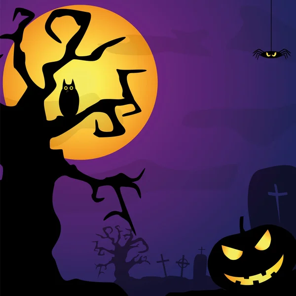 Vector halloween background — Stock Vector