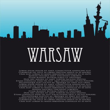vektör arka planını warsaw