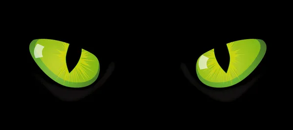 Eyes of cat on black background Royalty Free Stock Illustrations