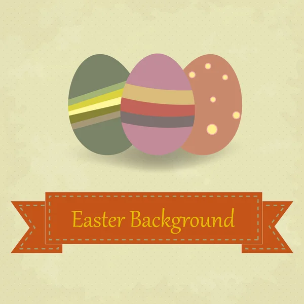 Vector vintage easter background — Stock Vector