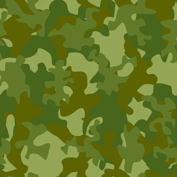 Illustration of camouflage seamless pattern — Stock Vector